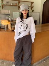 Norton Pigment Button Shirring Pants (3c)