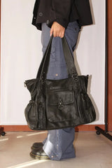(2-way) VINTAGE POCKET LEATHER BAG