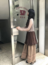プルーレイヤードワンピース