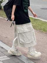big pocket pigment bermuda pants