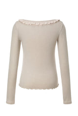 Jam shirring top - beige