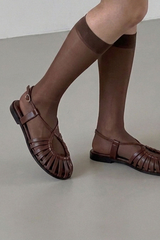 MAREN FISHERMAN SANDALS (BROWN, BLACK 2COLORS!)