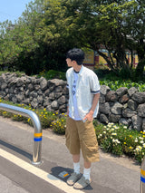Like Stripe Short Sleeve Shirt (2 Colors)