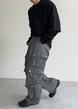 nylon suit pocket pants(2colors)
