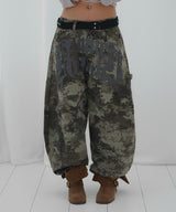 TOOTH JAM WIDE DENIM PANTS (CAMO) F26QD150