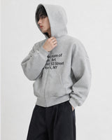(UNISEX) Museum Bonded Hood Zip-Up