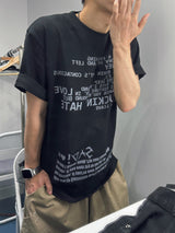 サッドピグメントショートスリーブTシャツ 3C