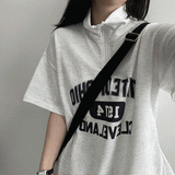 [H&L] モタノラックハーフジップT