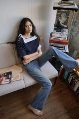 26SS★ TWISTED BOOTS CUT DENIM JEANS