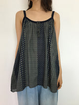 Humming Patchwork sleeveless (2color)