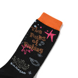 フィッシンググラフィックソックス [BLACK]