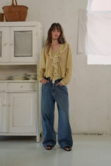 Mild denim pants