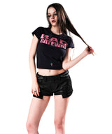 BAD GATEWAY GLITTER T-SHIRT NAVY