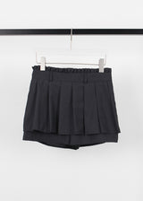 FRILL PLAEATS SKIRT PANTS