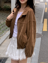#TK スエードジップアップブルゾン (3color)