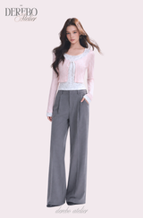 Dodo baby color cardigan layered top