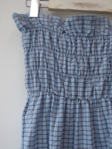 side button smocking skirt & dress 