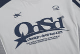 Odsd スポーティ カラーブロック オーバーフィット Tシャツ