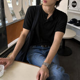 [A-T0150] マッスルフィットヘンリーネック半袖Tシャツ (6色)