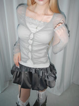 satin pumpkin drop sk(4 color)
