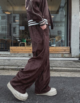 メルツベルベットピンタックワイドバンディングパンツ