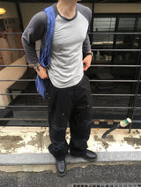 No.1813 damage DK cotton PT (3color)
