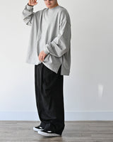 DRW D-RING ONE TUCK BALLOON PANTS BK 