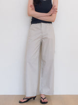 Relaxed Cotton Pants - Gray