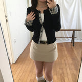 basic mini skirt pants