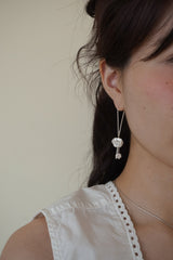 [MADE]ダブルフラワードロップピアス