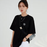 【数量限定】レタリングロゴハーフTシャツ [BLACK]