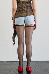 PEPPY MICRO DENIM SHORTS / SKY BLUE