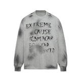Roven Washed Lettering Long Sleeve T-shirt