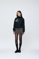 EIRIN WOOL CARDIGAN / CHARCOAL