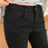Clean Span Slim Fit Biker Capri Pants 1 Color / Knee-Length & 7-Length
