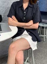 Kemme Ice Linen Short Sleeve Shirt / 5 colors