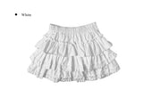 Leahn Frill Tiered Banding Mini Skirt