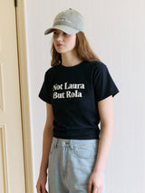 ROLA ロゴ グラフィック Tシャツ ネイビー