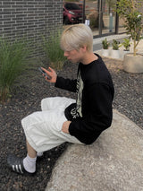 White Cargo Bermuda Pants