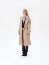 13DE MARZO Tailor Bear Ruler Trench Coat Khaki