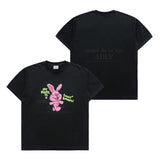 [24SS] マイネームイズファジーラビット半袖Tシャツ BLACK