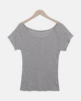 Beibin One-Shoulder Short-Sleeve T-Shirt