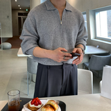スラッグベラハッチハーフジップアップカラニット