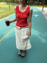Tincture Ripple Long Skirt (2color)