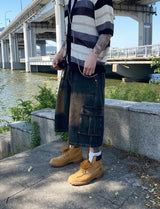 No.0770 fatigue cago denim SHORTS (3color)