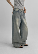 [MADE] Pullup Wide Denim Pants