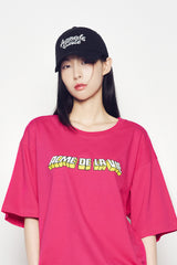 25SSロープエンブロイダリーロゴボールキャップ ブラック