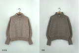 2WAYウールニットジップアップ/two-way wool knit zip-up