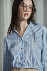 SEERSUCKER SHIRT -BLUE