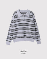 #ML Border Collar Loose Fit Knit (5color)